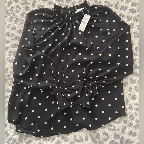 NWT LOFT POLKA DOT BLOUSE SIZE SMALL - Picture 12 of 12